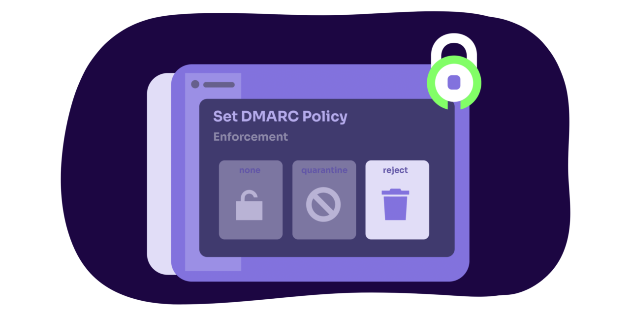 graphic of enforce product dmarc policy